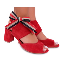 Læder Kvinder Sandaler Maciejka On A Heel Red 04038-08 rød