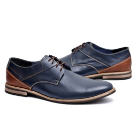 Bednarek Polish Shoes Mænds Brogues Bednarek Elegant læder Marineblå Marcelo marine blå