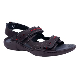 Mario Boschetti Læder Herresandaler Sort Lop
