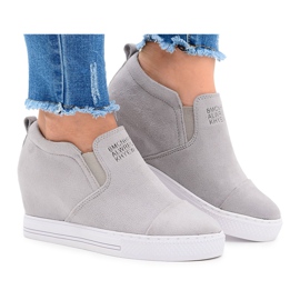 Kvinders Snekers Sneakers Lu Boo Slip Grey Kaori grå