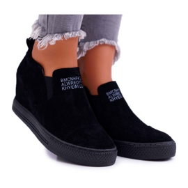Kvinders Snekers Sneakers Lu Boo Slip-on Black Kaori sort