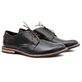 Bednarek Polish Shoes Elegante mænds sorte Feliciano sko