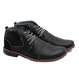 Gino Tuzzi Danny Black Leather High Shoes sort