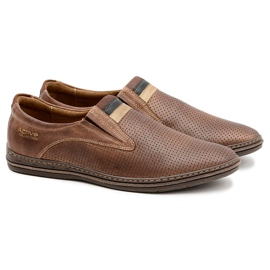 Joker Læder Herre Brun Slip-On Sko Mello