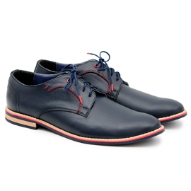 Bednarek Polish Shoes Herre Brogues Bednarek Elegant læder Marineblå Pietro marine blå