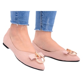 Lu Boo | Suede Ballerinas Øreringe Pulver Pink Septera lyserød