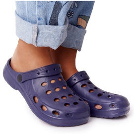 Flameshoes Dame Marineblå Eva Foam Hjemmesko