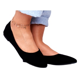 PS1 Sort Ballerinas til kvinder i ruskind Bueno