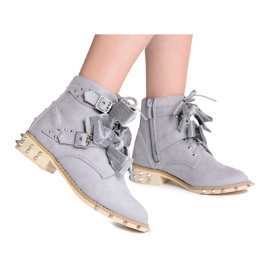 Lu Boo | Grå børnesko med studs buer LittleCamila