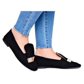 Dame Loafers Guldmærke Sort Lordsy Lu Boo Harlem