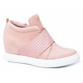 Dame Sneakers Pink Lu Boo Pailletter PinkSugar lyserød