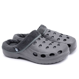 Flameshoes Herretøfler Varme sandaler Grå Kroksy Eva