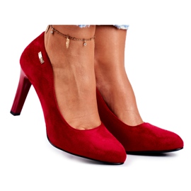 Kvinders pumper Suede Red Sergio Leone Campbell rød