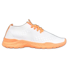 Seastar Lette sportssko hvid orange