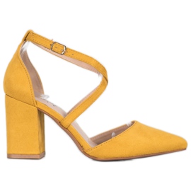 Seastar Sennep Suede Pumps gul