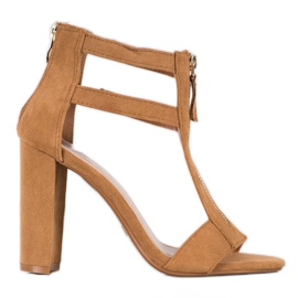 Seastar Sandaler med lynlås beige