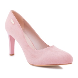Kvinders Pumps Pink On a Heel Suede Sergio Leone Campbell lyserød