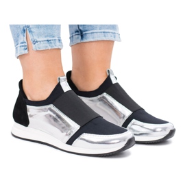 Butmil Sport Slip-on Sko Naturlæder Selavi sort grå