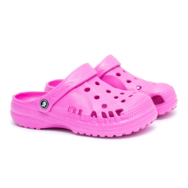 Flameshoes Hjemmesko til en dreng, piger, børns skumrosa crocs lyserød
