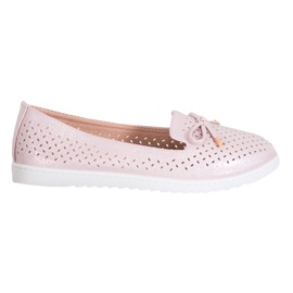 Weide Åbne loafers med glitter lyserød