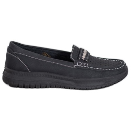Small Swan Loafers på platformen sort
