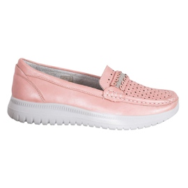 Small Swan Loafers på platformen lyserød