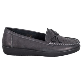 SHELOVET Komfortable loafers sort