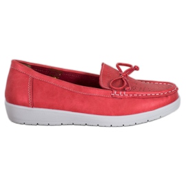 SHELOVET Komfortable loafers rød