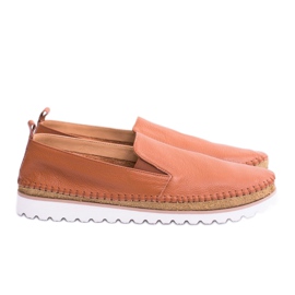 Perlugo brun herre læder loafers