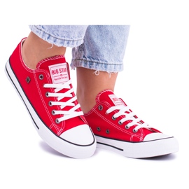 Big Star kvinders røde sneakers T274020