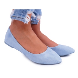 SEA Blå Dame Ballerinas Ruskind Bueno
