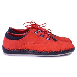 KENT Herresko Casual Sko Red Bill rød