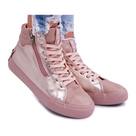 Big Star kvinders højrosa sneakers BB274729 lyserød