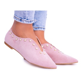 Lu Boo Pink Brogues With Cutouts Perler Merseo lyserød
