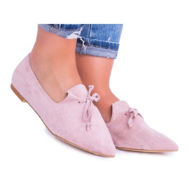 Lu Boo Pink Ballerina I Lordsy Spitz Suede Feliciano lyserød