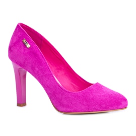 Kvinders Pumps På Hæl Ruskind Fuchsia Sergio Leone Campbell lyserød