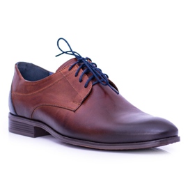 Nikopol Mænds Brun Læder Brogues Sko Traditionelle
