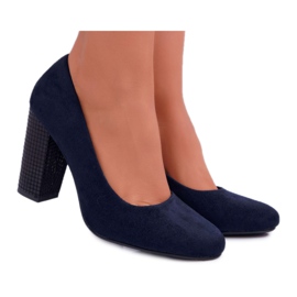 Dame Pumper Sergio Leone PB200 Suede Marineblå Selva marine blå