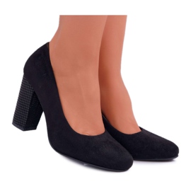 Pumps til kvinder Sergio Leone PB200 ruskind sort Selva