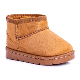 FRROCK Varme børns ungdoms snestøvler Khaki Gooby brun