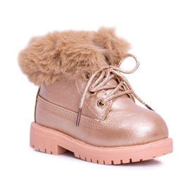 Varme børnestøvler Trappers Pink Gold Phobos lyserød lyserød