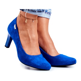 Kvinders pumper Sergio Leone Suede Indigo Orsola blå