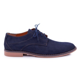 Bednarek Polish Shoes Herre Brogues Bednarek Nubuck Navy Atletos blå
