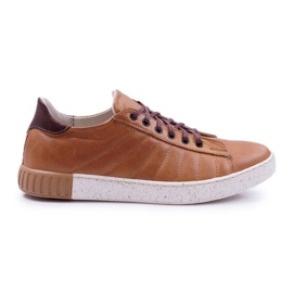 Bednarek Polish Shoes Herre Brogues Bednarek Læder Sports Fladsål Brun Geos