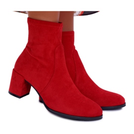 Kvinders forårstøvler på høj hæl Sergio Leone Slip-On Red LikeStar rød