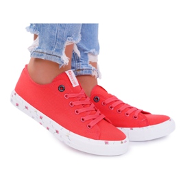 Dame Sneakers Low Big Star Rød DD274709
