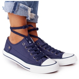 Kvinders sneakers Big Star Rubber Toe Marineblå DD274335