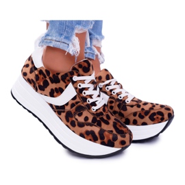 NFR Sportssko til kvinder Leopard SportFreak brun
