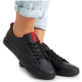 Kvinders sneakers Big Star With A Belt Black DD274687 sort