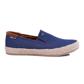Herresneakers Espadrilles Big Star Navy Blue DD174246 marine blå
